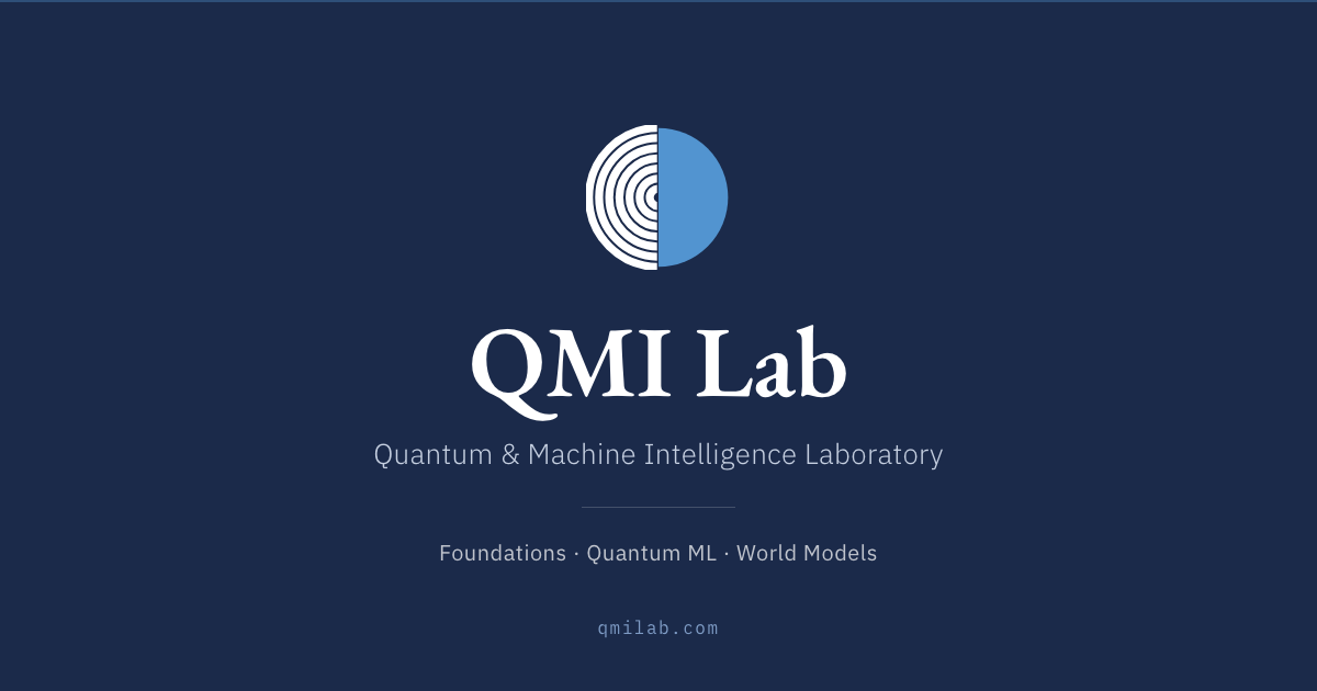 QMI Lab — Quantum & Machine Intelligence Laboratory
